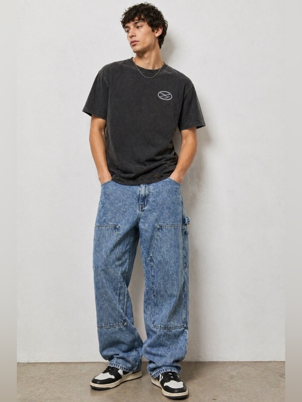 PacSun Baggy Carpenter Jeans 32x32 Medium Wash Utility Denim